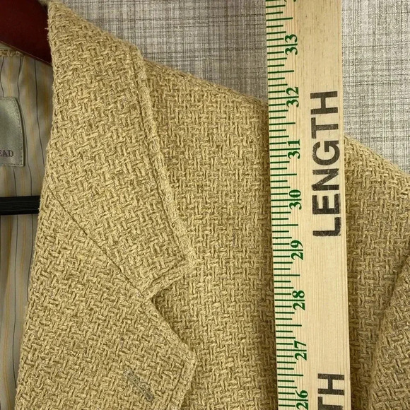 The Territory Ahead Linen Silk Blazer Mens 42L textured 0973 - Picture 5 of 11